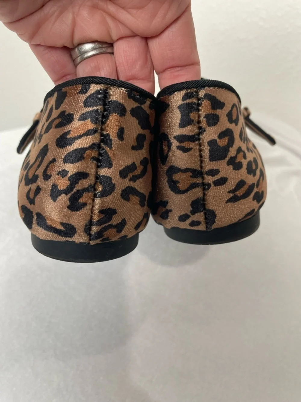 Josie Leopard Print Mary Jane Flats 7.5